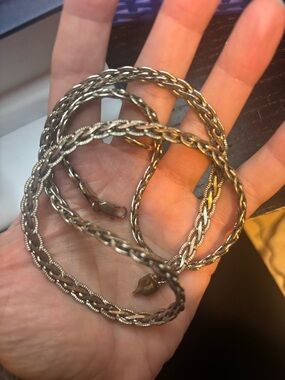 Silver Rope Chain Necklace - 925 
38 grams